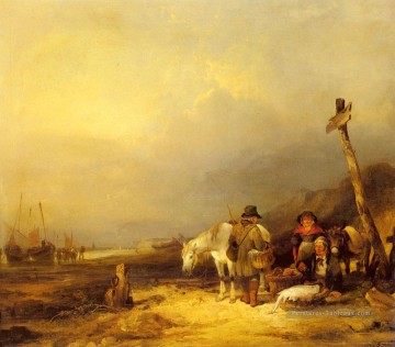  William Peintre - Sur la côte sud scènes rurales William Shayer Snr